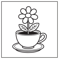 Potted Cuties Coloring Pages