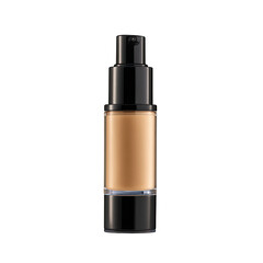 A light beige liquid foundation in a black and clear pump bottle (1)