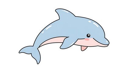 Obraz premium Cute dolphin illustration