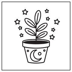 Potted Cuties Coloring Pages