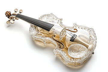 Obraz premium Violin isolated on transparent background