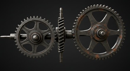 Fototapeta premium Vintage gears mechanism