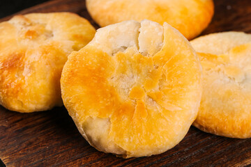 Traditional Chinese Mooncakes with Egg Yolks for Mid-Autumn Festival Celebration