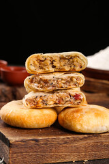 Traditional Chinese Mooncakes with Five Kernel Filling for Mid-Autumn Festival Celebration