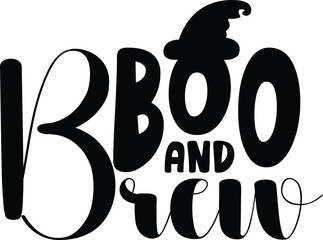 Boo And Brew Svg T-shirt Design
