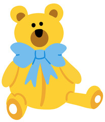 파란리본곰인형