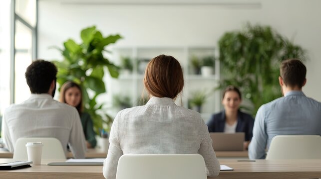 Diverse group of young professionals actively discussing financial growth strategies, modern co-working space, dynamic, collaborative,
