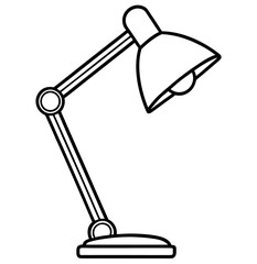 Modern Desk Lamp: A sleek, adjustable desk lamp, elegantly designed with clean lines, provides focused illumination, embodying the essence of minimalist and modern office decor.