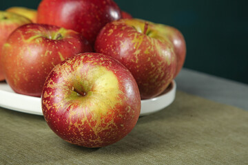Fresh Sugar Apples from Yanyuan Daliangshan Zhaotong Region China on White Plate