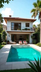 Fototapeta premium House architeture swimming pool