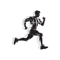 running man silhouette