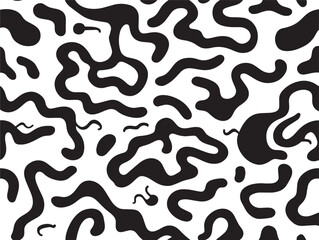 Stylish Camouflage Pattern Graphic in Modern Vector Linework