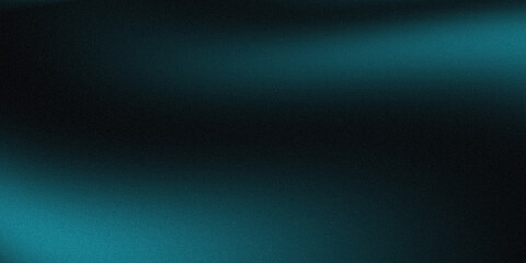 Glowing blue abstract background with dark grainy black gradient background, futuristic noise texture wallpaper cover poster header design