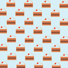 Delicious Cake Pattern. A Sweet and Repeating Design