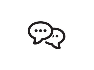 Naklejka premium Minimal message communication design with stylish clean vector lines