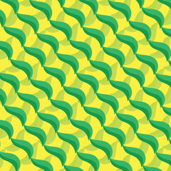 Obraz premium Vibrant Green Leaf Pattern. Abstract Seamless Texture for Spring Designs