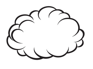 Decorative dust particle cloud illustration in clean minimal style