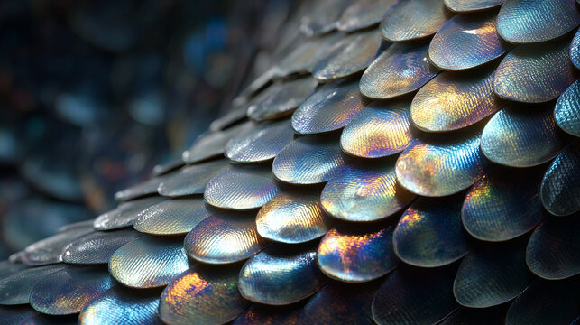 A close up of a blue and gold shell