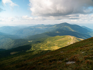 Fototapeta premium Carpathian mountains view