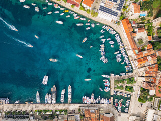 Drone photo of Hvar, Croatia