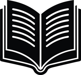 open book vector illustration icon