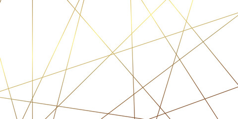 Golden gradient Abstract luxury geometric random chaotic lines with many line and triangles shape. Vector