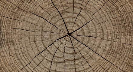 Fototapeta premium Wooden tree cross section