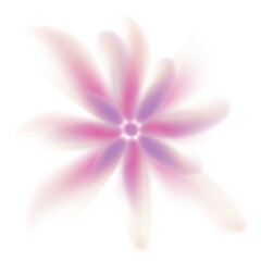 Abstract Gradient Mesh Flower Vector – Soft Pink Purple Petals Design