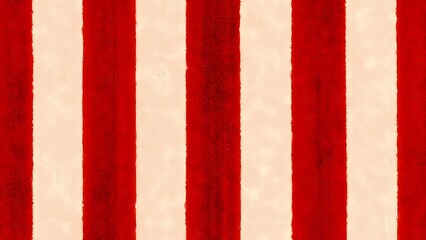 Red and white striped pattern, reminiscent of a circus tent or awning.