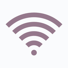 Wi-Fi Signal Internet Isolated Vector Flat Style Icon,