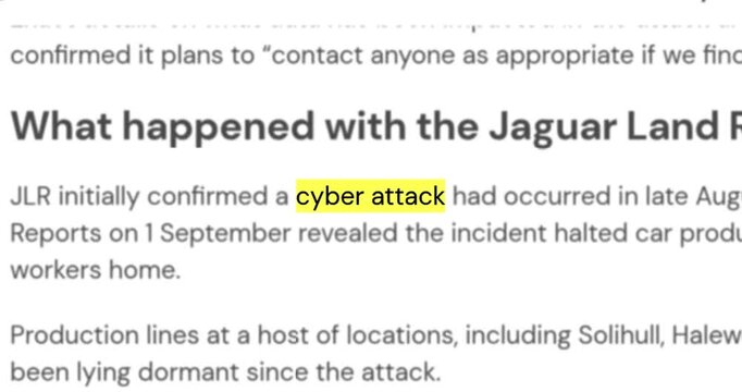 Headline real news across international media with cyber attack, hacking and security breach