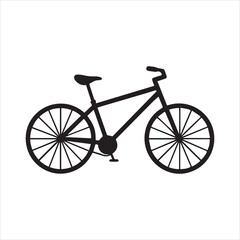 bicycle vector silhouette illustration