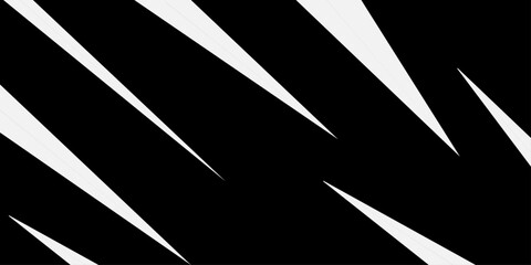 Abstract black and white background with sharp diagonal stripes. Modern geometric pattern, edgy minimal style, dynamic contrast design, perfect for posters, web, templates, and digital art.