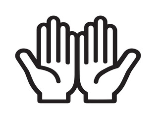 Unique old hands design with clean modern line vector creativity