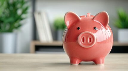 Piggy bank shaped like a car, symbolizing saving for a vehicle, specific goal