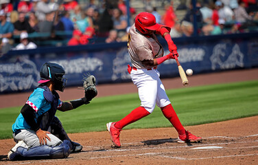 baseball player hitting