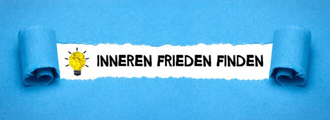 Inneren Frieden finden	
