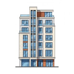 Fototapeta premium An illustration of a building 