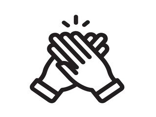 Hygiene Wash Hands Icon in Minimal Clean Vector Illustration