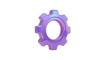 metal gears isolated on white