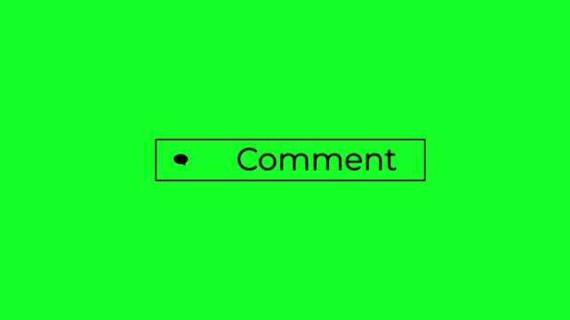 Social medea comment bubble animation.