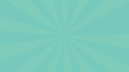 Teal Green Sunburst Radial Background Pattern vector