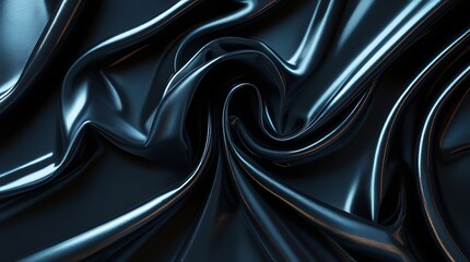 Minimal Abstract Black Silk Cloth Backdrop for Luxury Design
