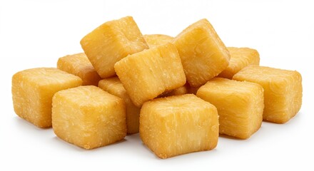Fried potato cubes