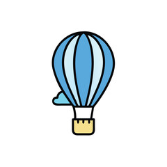 hot air balloon vector illustration