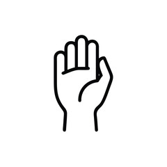 Fototapeta premium hand sign vector
