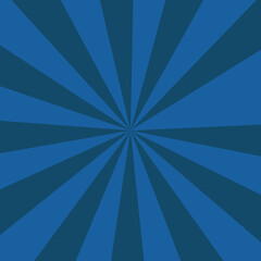 Blue Teal Sunburst Radiating Stripes Background vector