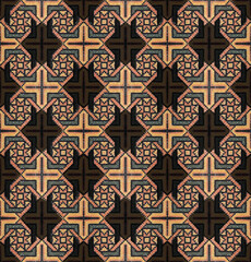 Abstract seamless  colorful circle geometric wallpaper