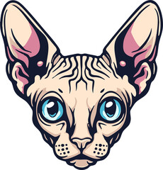 Adorable domestic cat cute fluffy feline pet portrait showing calm, playful, and curious expression