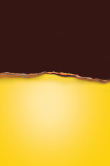 Brown and Yellow Torn Paper Background Design